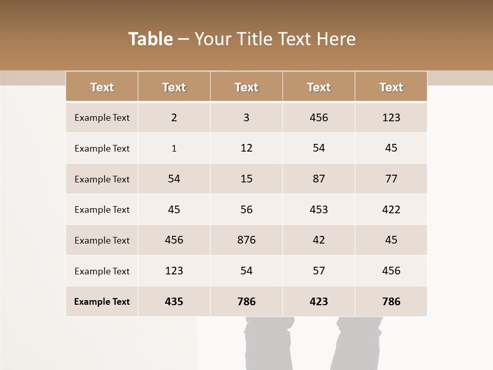 Happy Standing Executive PowerPoint Template
