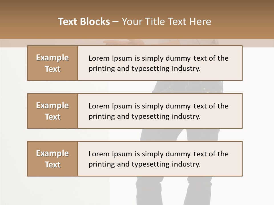 Happy Standing Executive PowerPoint Template