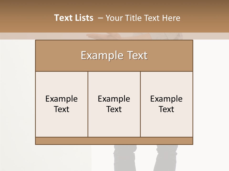Happy Standing Executive PowerPoint Template