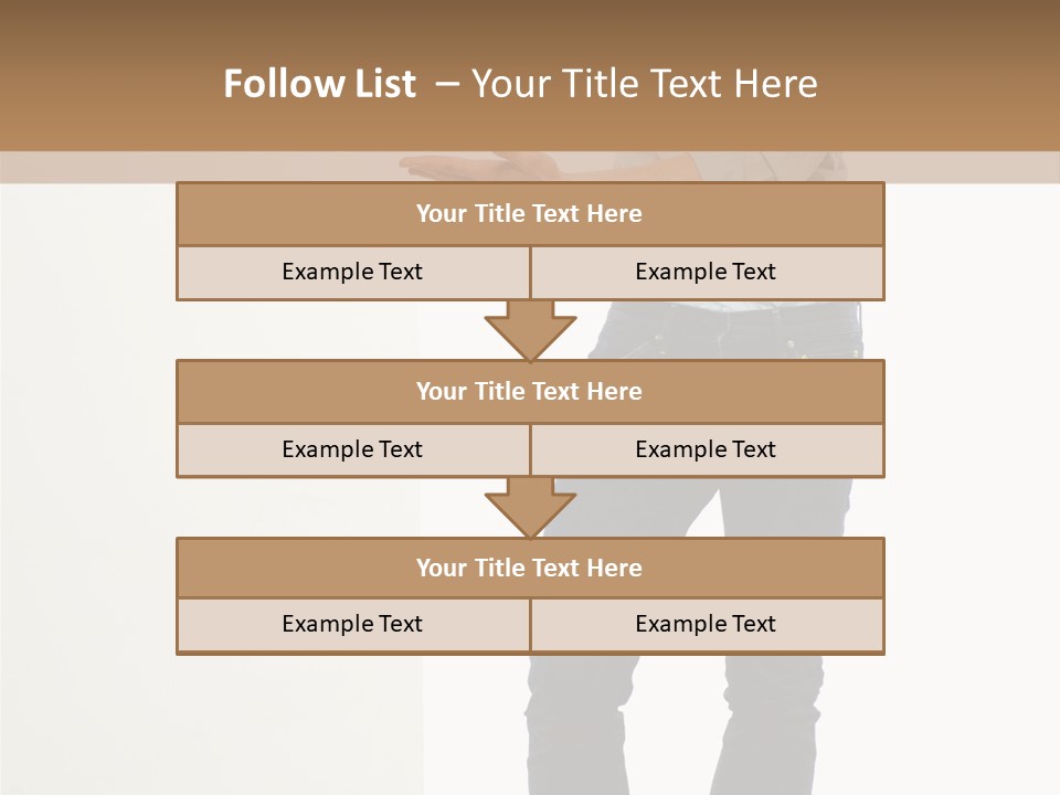 Happy Standing Executive PowerPoint Template