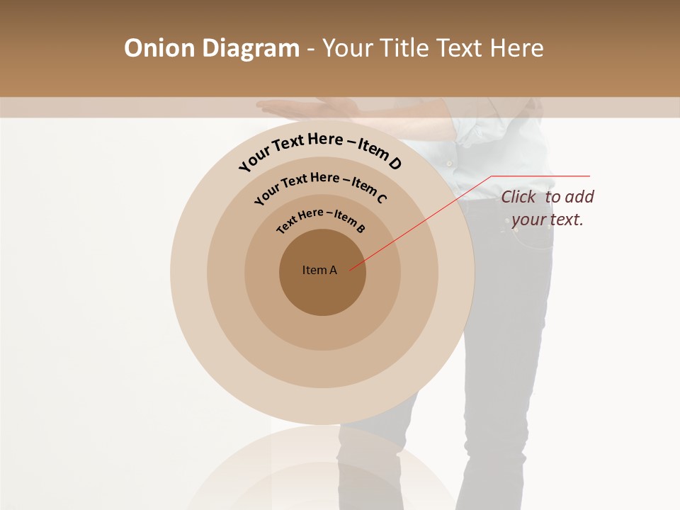 Happy Standing Executive PowerPoint Template