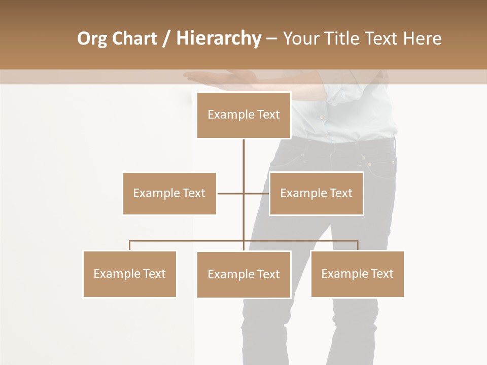 Happy Standing Executive PowerPoint Template