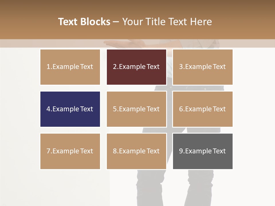 Happy Standing Executive PowerPoint Template