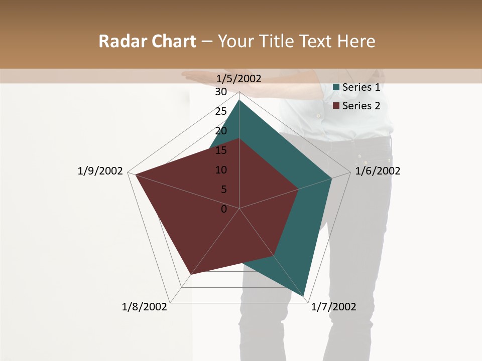 Happy Standing Executive PowerPoint Template