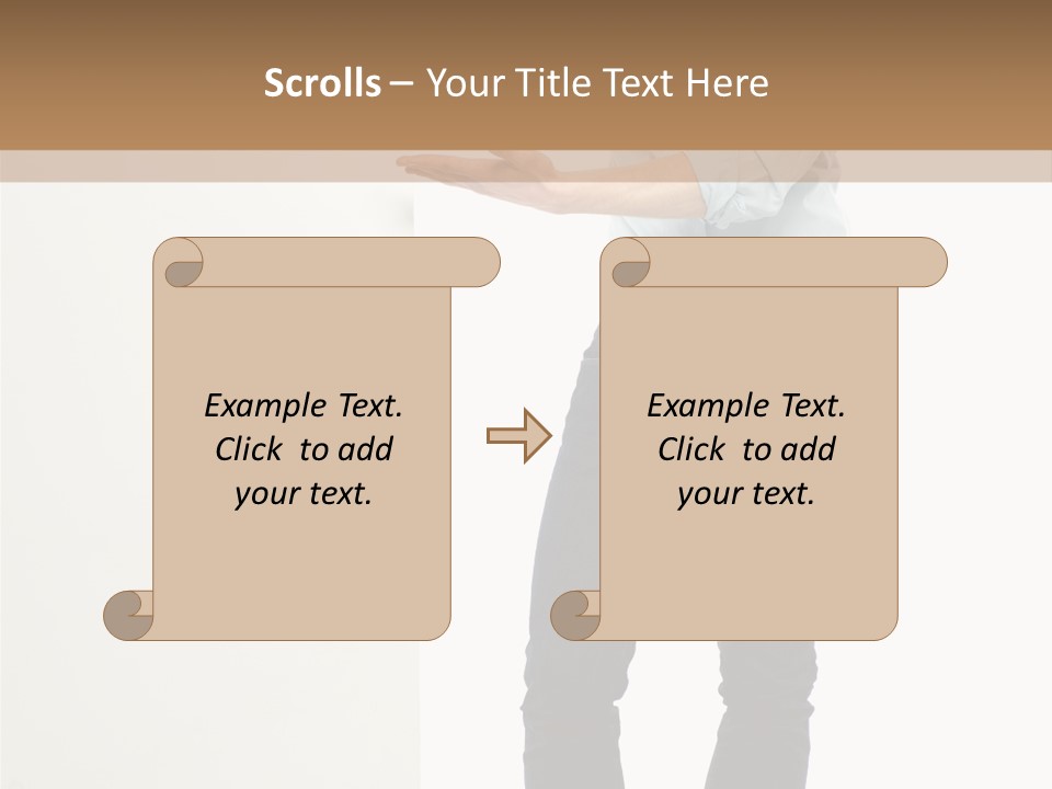 Happy Standing Executive PowerPoint Template