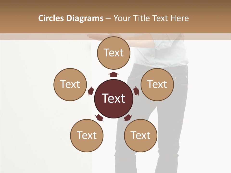 Happy Standing Executive PowerPoint Template