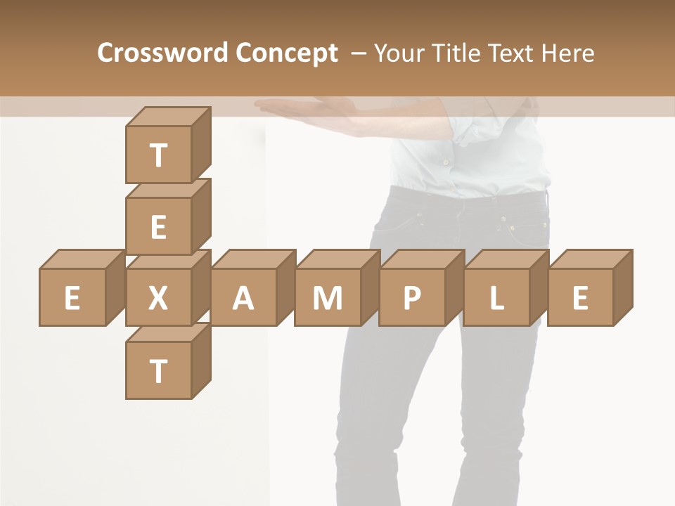Happy Standing Executive PowerPoint Template
