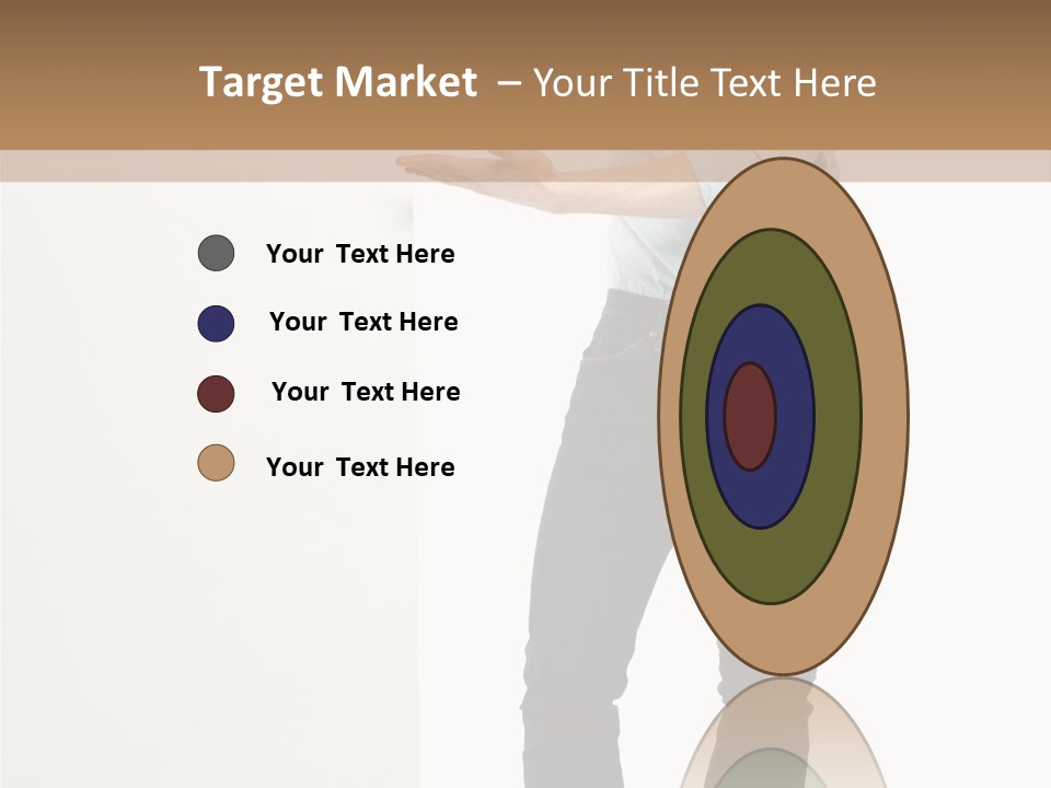 Happy Standing Executive PowerPoint Template