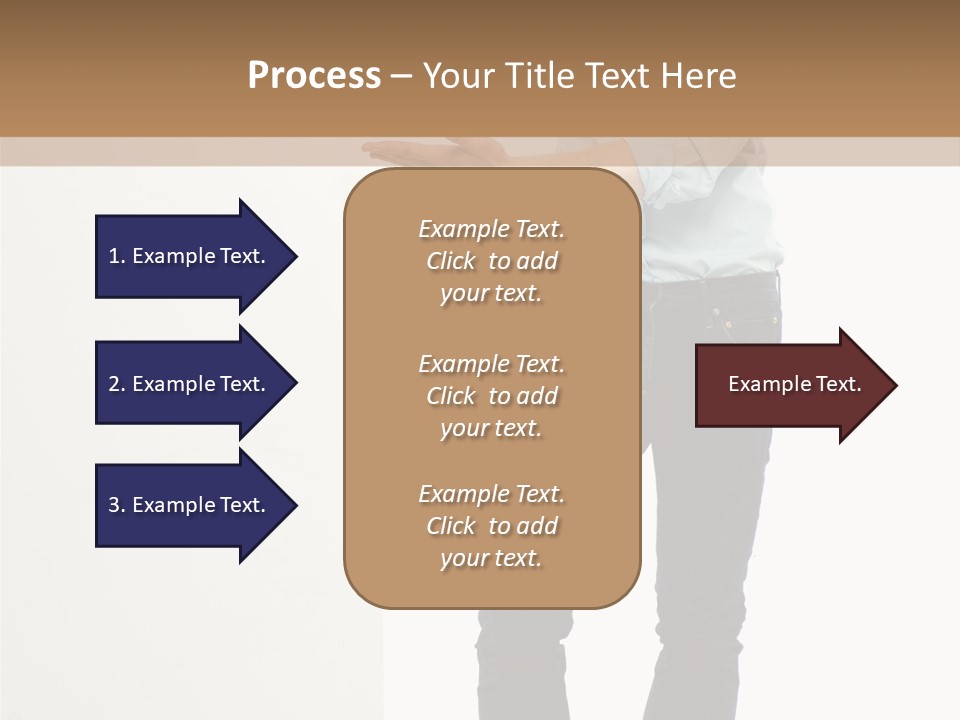 Happy Standing Executive PowerPoint Template