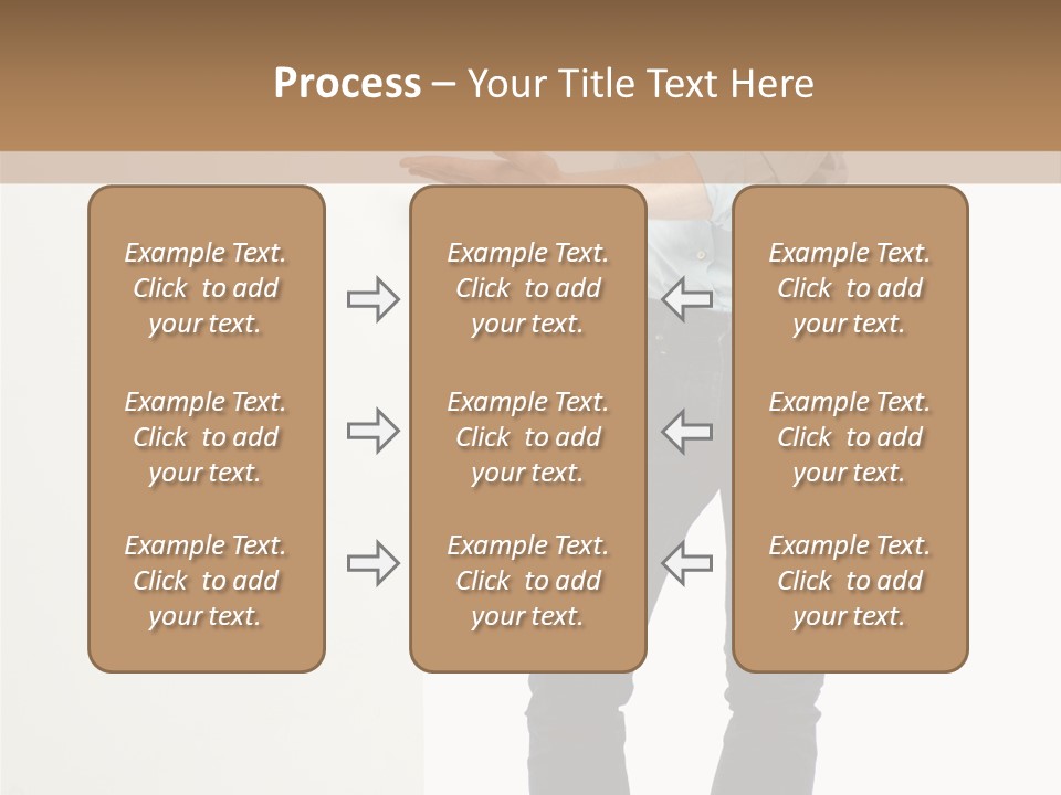 Happy Standing Executive PowerPoint Template