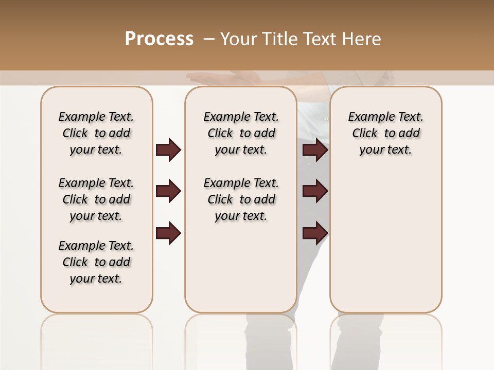 Happy Standing Executive PowerPoint Template