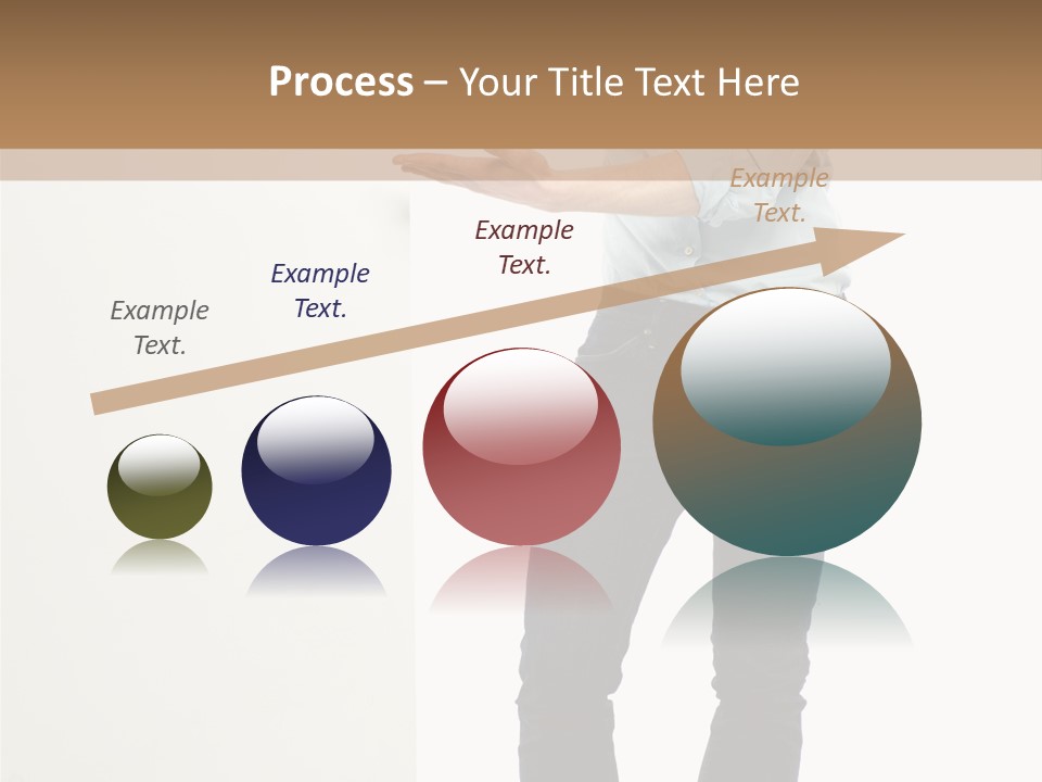 Happy Standing Executive PowerPoint Template