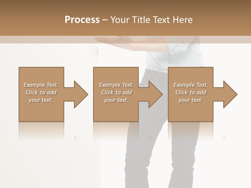 Happy Standing Executive PowerPoint Template