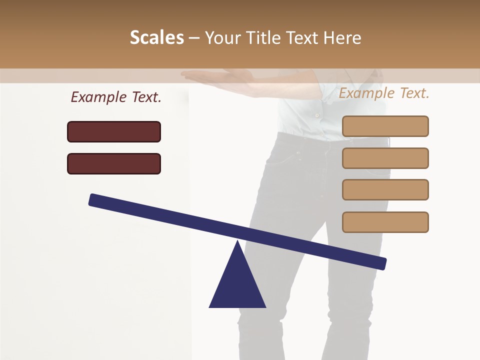 Happy Standing Executive PowerPoint Template