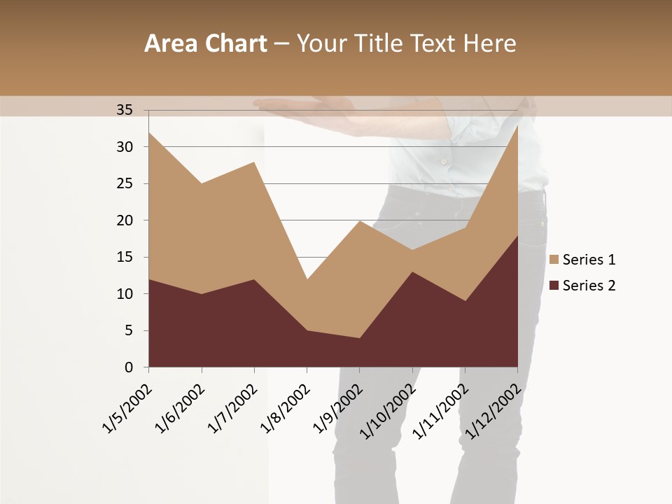 Happy Standing Executive PowerPoint Template