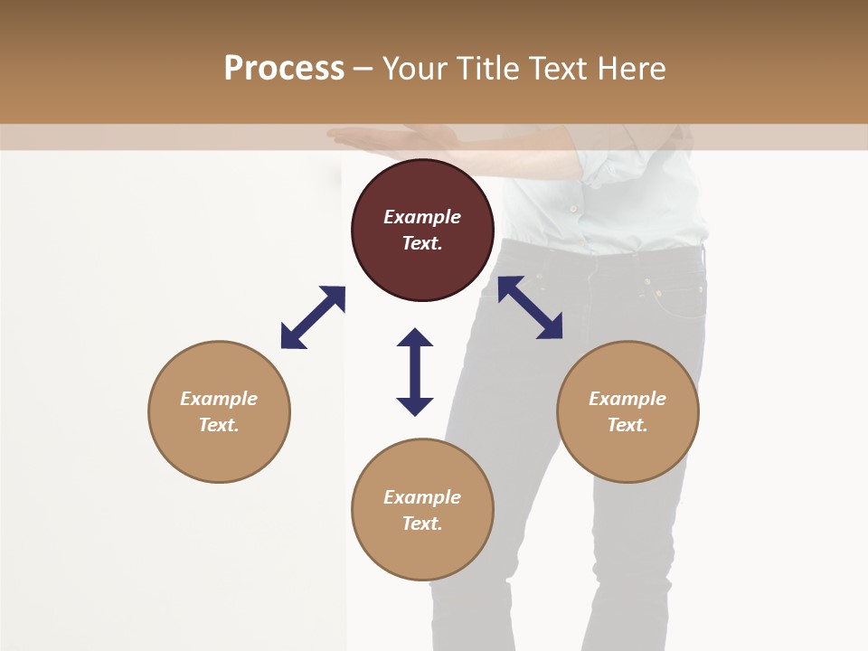 Happy Standing Executive PowerPoint Template