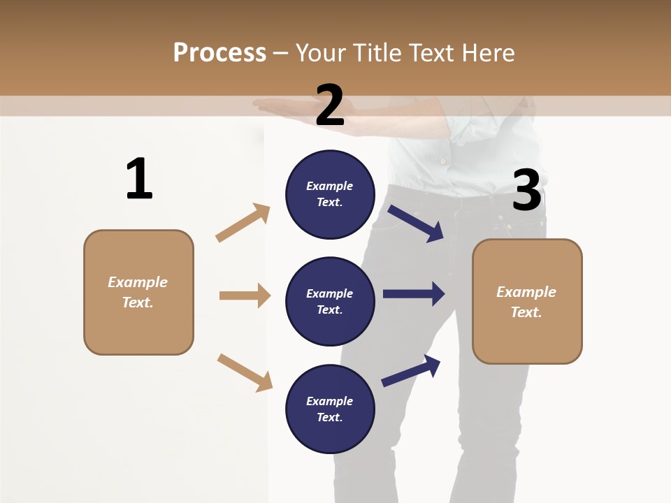 Happy Standing Executive PowerPoint Template