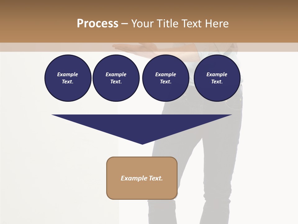 Happy Standing Executive PowerPoint Template