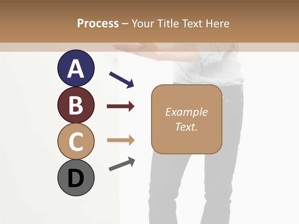 Happy Standing Executive PowerPoint Template