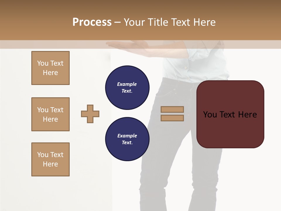Happy Standing Executive PowerPoint Template