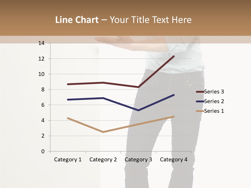 Happy Standing Executive PowerPoint Template