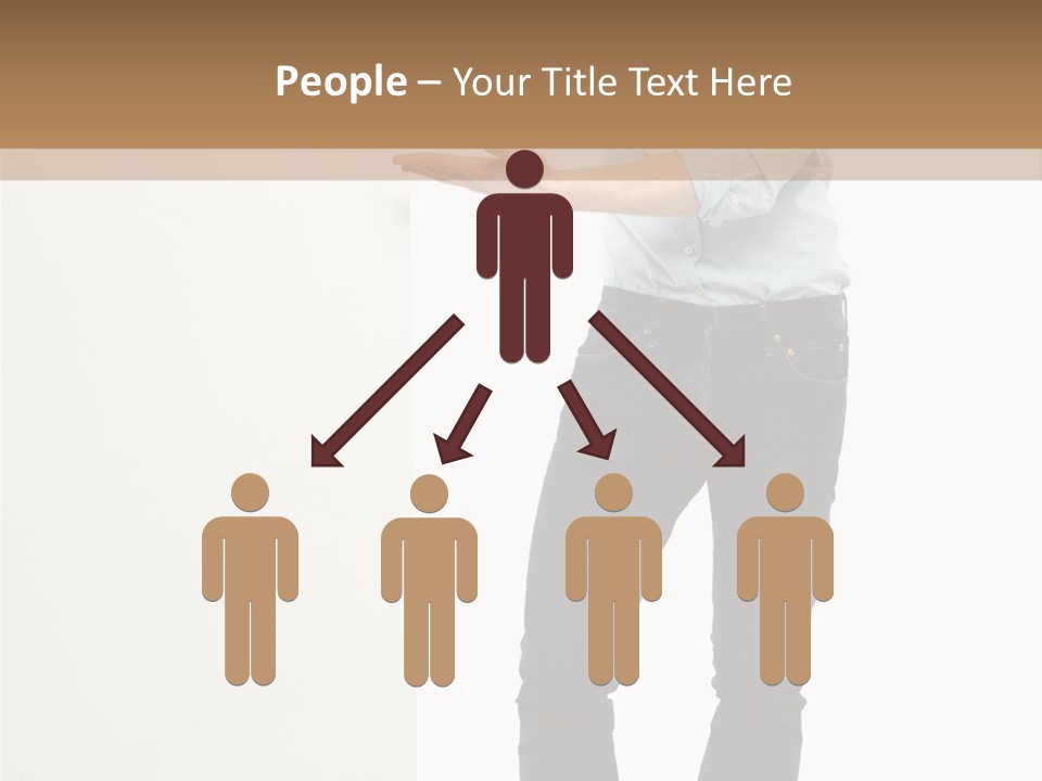 Happy Standing Executive PowerPoint Template