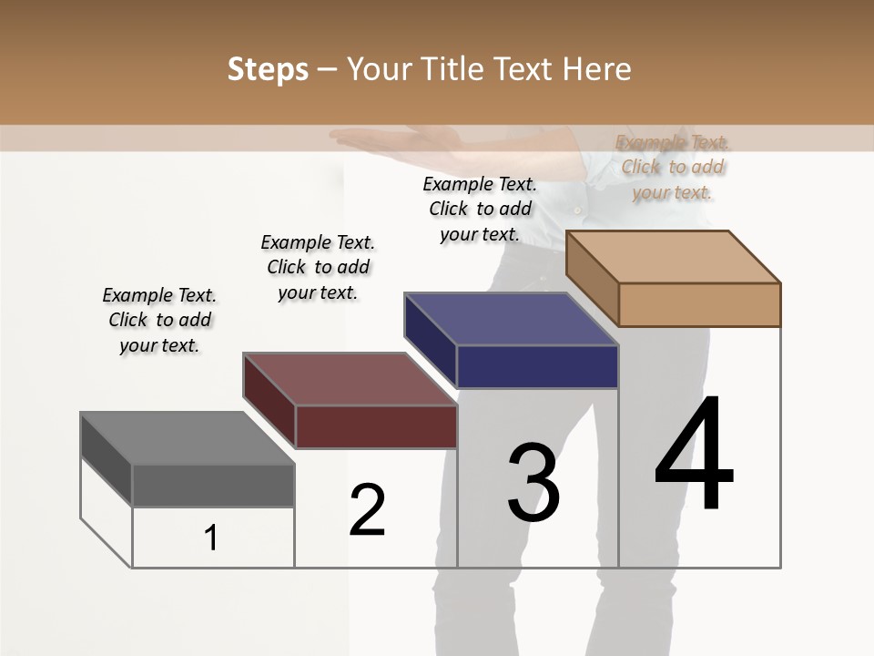 Happy Standing Executive PowerPoint Template