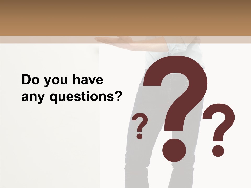 Happy Standing Executive PowerPoint Template