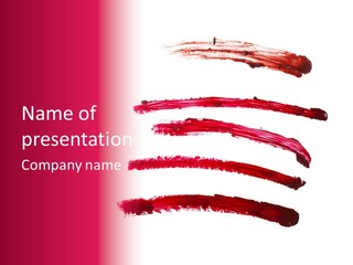 Backdrop Oil Blood PowerPoint Template