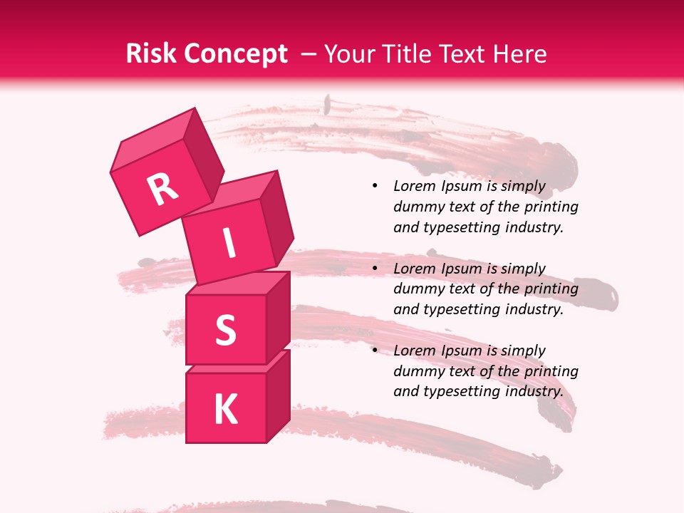 Backdrop Oil Blood PowerPoint Template