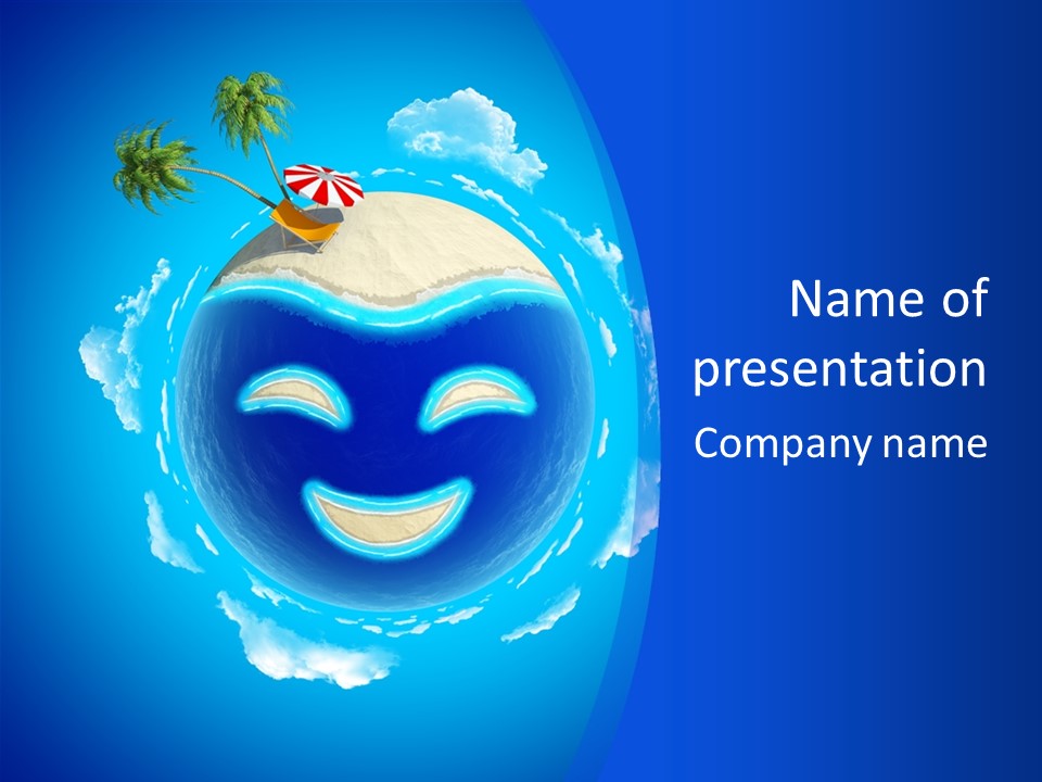 White Shore Resort PowerPoint Template