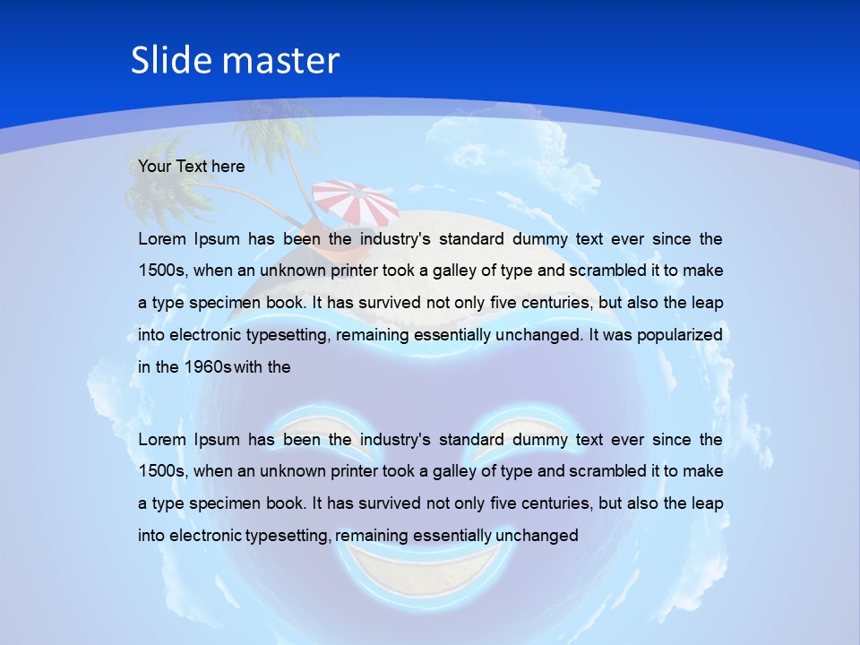 White Shore Resort PowerPoint Template