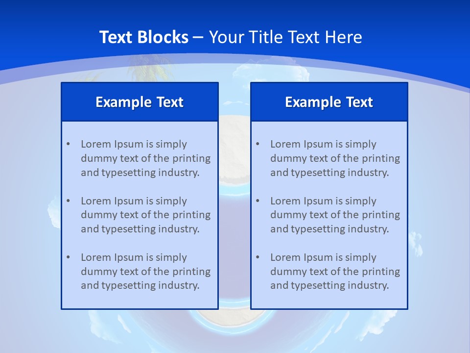 White Shore Resort PowerPoint Template