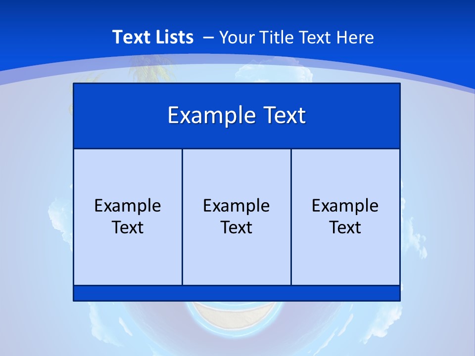 White Shore Resort PowerPoint Template