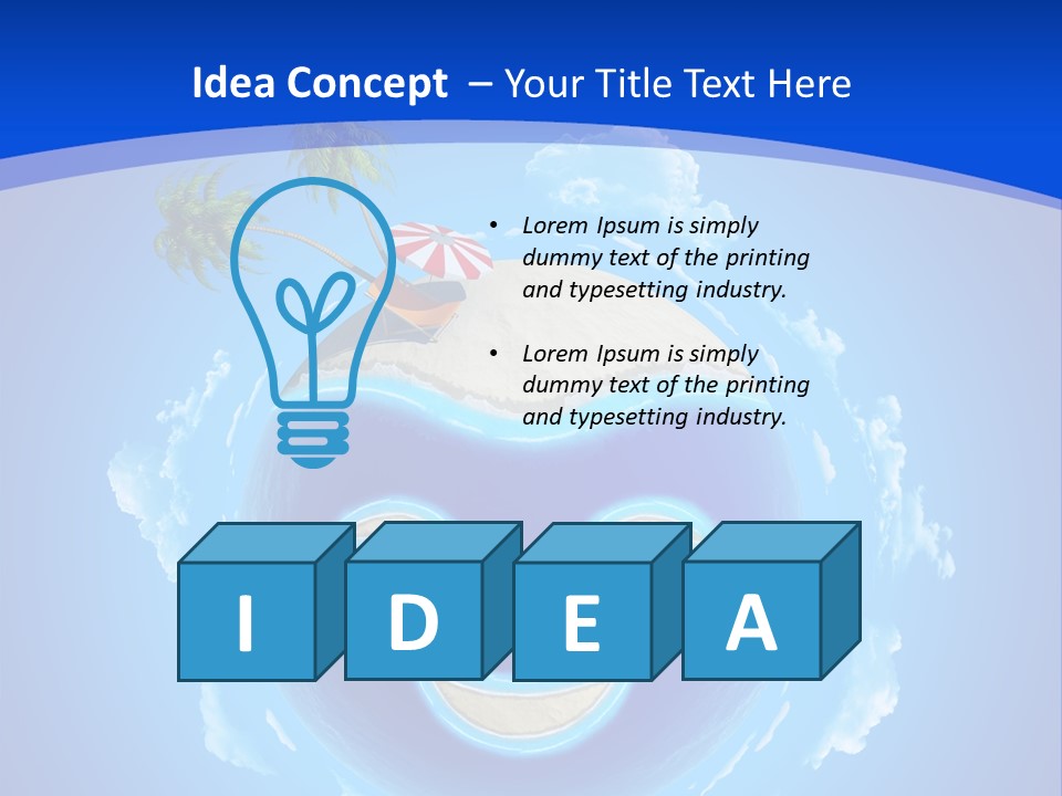 White Shore Resort PowerPoint Template