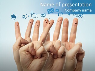 Cloud Family Icon PowerPoint Template