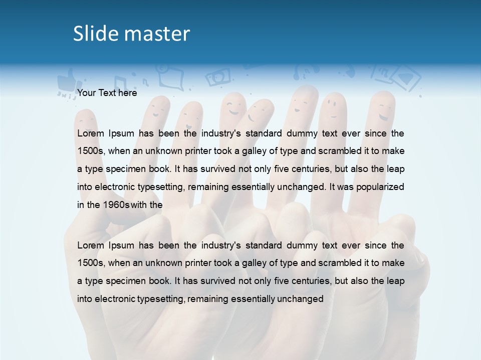 Cloud Family Icon PowerPoint Template