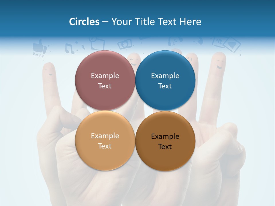 Cloud Family Icon PowerPoint Template