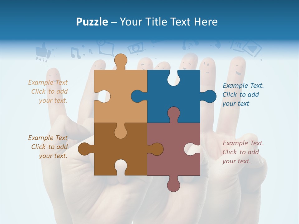 Cloud Family Icon PowerPoint Template