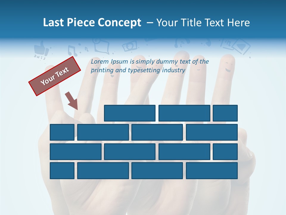 Cloud Family Icon PowerPoint Template