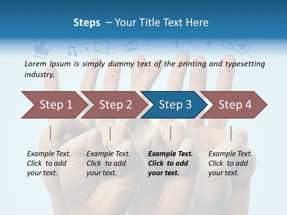 Cloud Family Icon PowerPoint Template