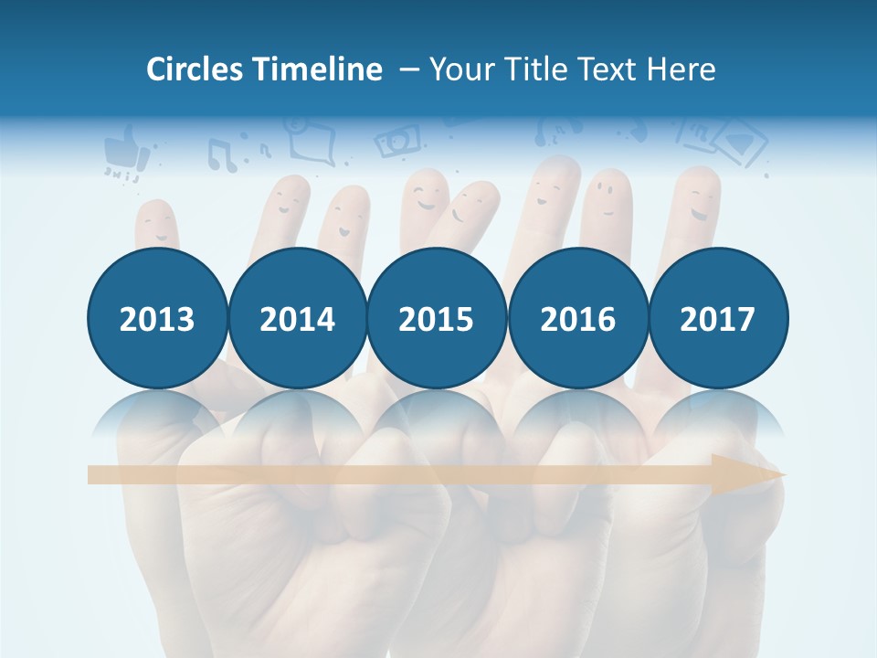 Cloud Family Icon PowerPoint Template