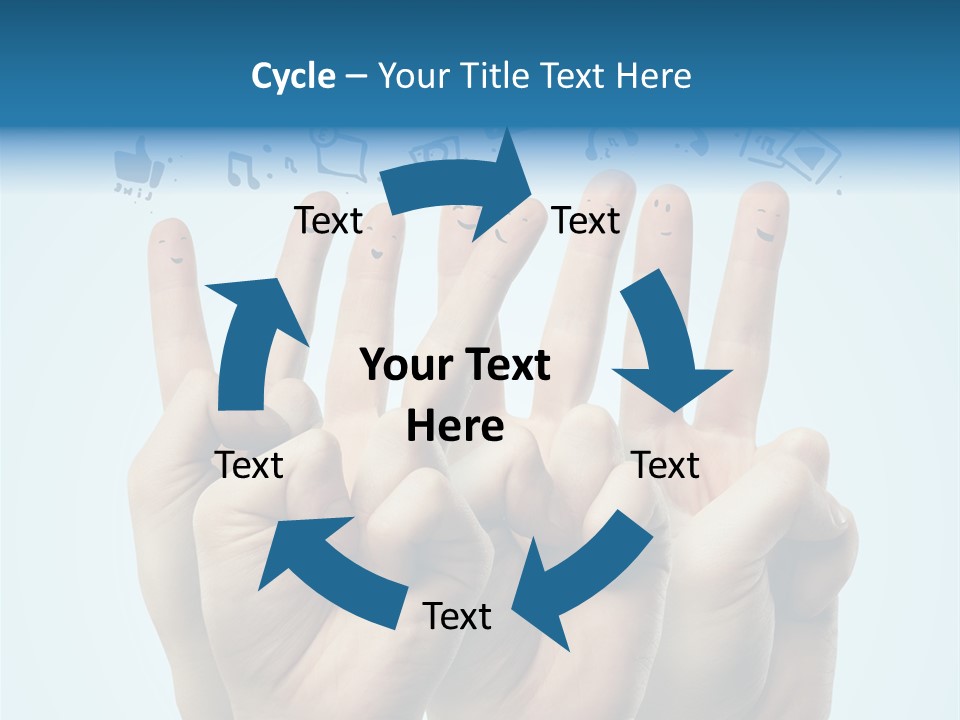 Cloud Family Icon PowerPoint Template