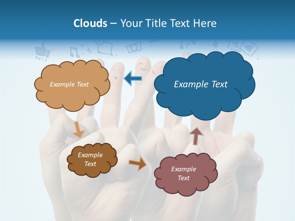 Cloud Family Icon PowerPoint Template