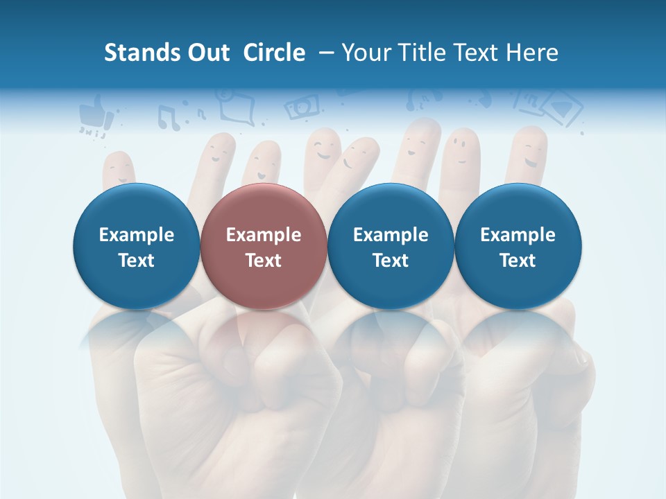 Cloud Family Icon PowerPoint Template