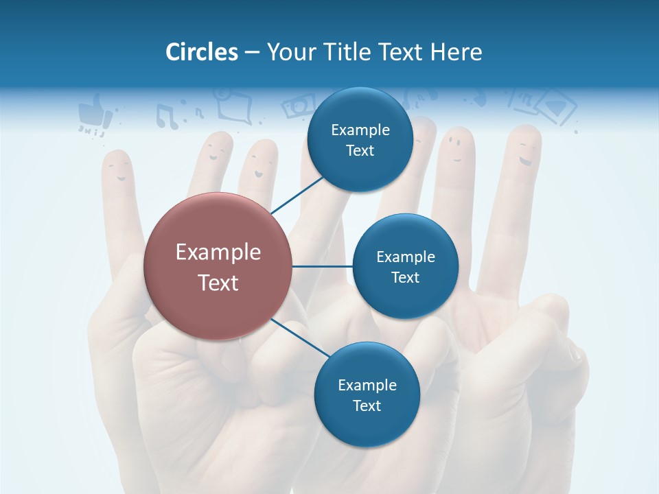 Cloud Family Icon PowerPoint Template