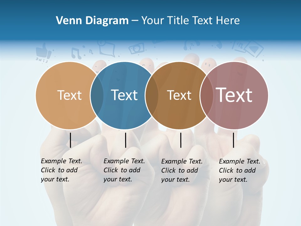 Cloud Family Icon PowerPoint Template