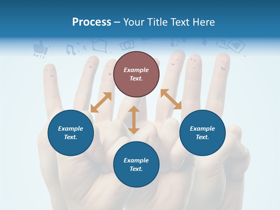 Cloud Family Icon PowerPoint Template