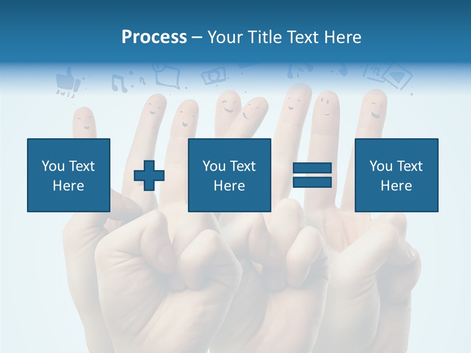 Cloud Family Icon PowerPoint Template