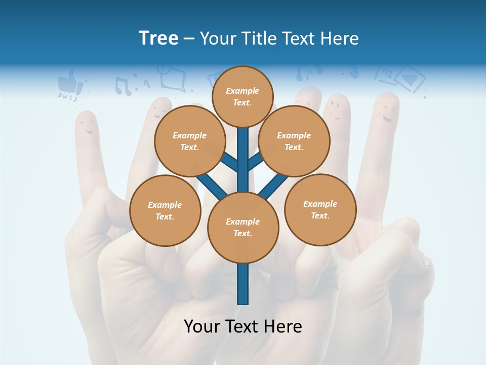 Cloud Family Icon PowerPoint Template